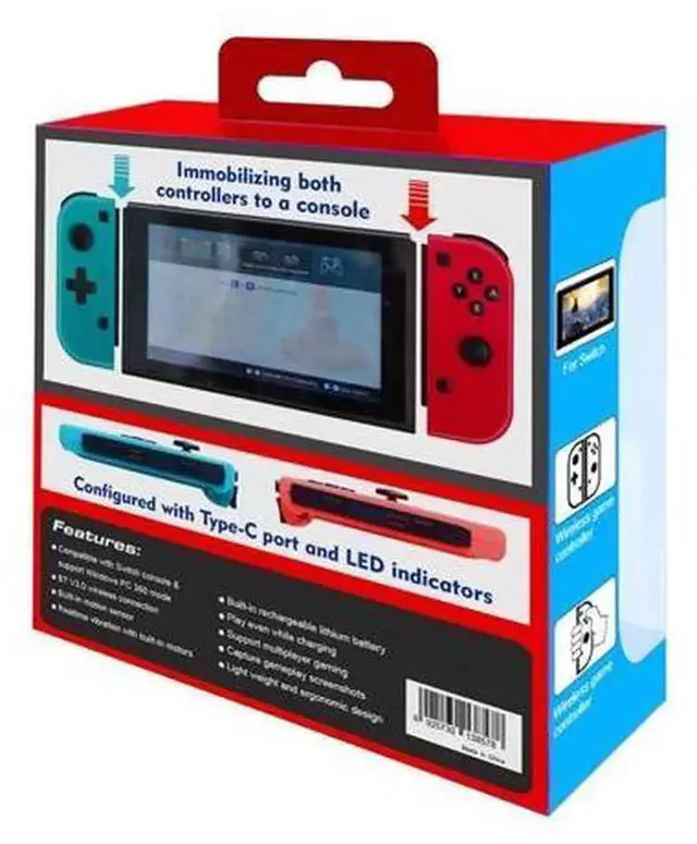 Alt view image 4 of 6 - Wireless Bluetooth Game Controller Compatible with Nintendo Switch, Ergonomic Switch Gamepad Joystick, Rechargeable Wireless Bluetooth Gaming Controller for Switch Console, Support Motion Control & Tu