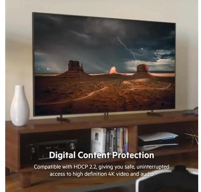 Alt view image 2 of 7 - Uni-Directional DisplayPort 1.2 to HDMI 2.0 Adapter Converter, DP to HDMI Cable Support 4K@60Hz HDR10 Video Transmission, High Resolution Video Connector Compatible with Monitors, Projectors, HDTVs,