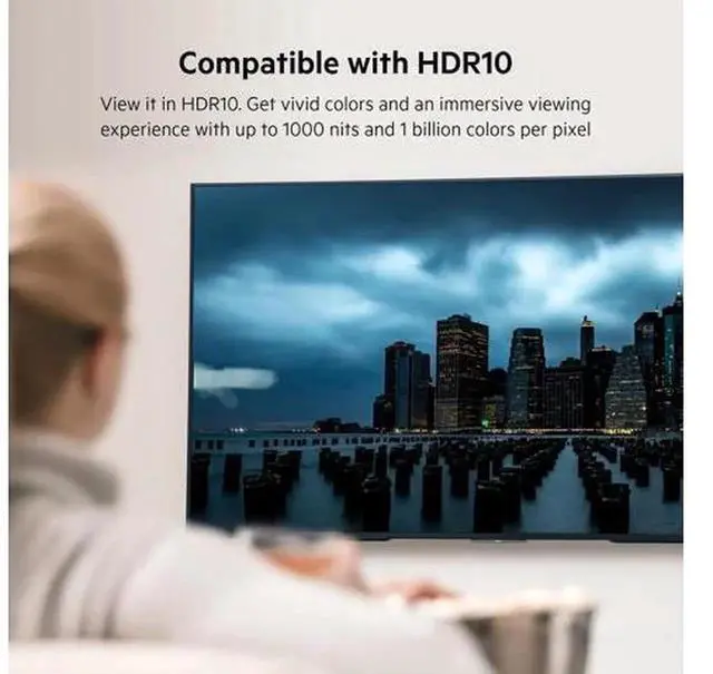 Alt view image 3 of 7 - Uni-Directional DisplayPort 1.2 to HDMI 2.0 Adapter Converter, DP to HDMI Cable Support 4K@60Hz HDR10 Video Transmission, High Resolution Video Connector Compatible with Monitors, Projectors, HDTVs,