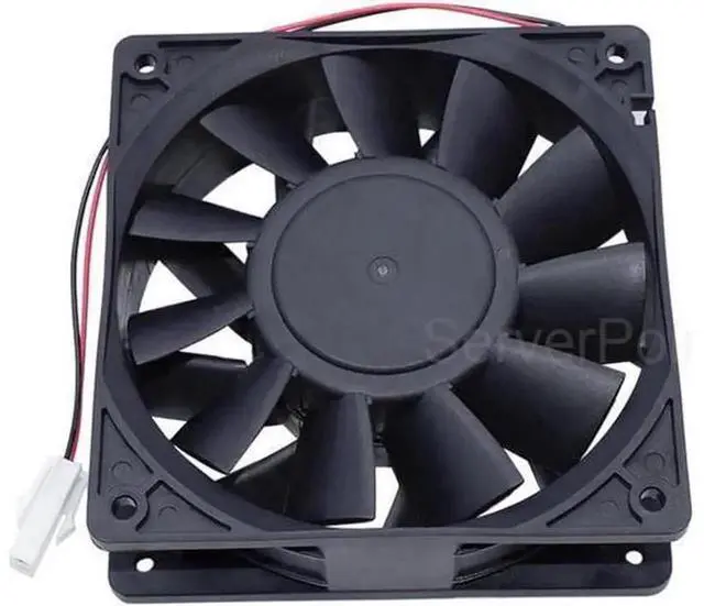 Alt view image 2 of 2 - Well Tested PFB1224UHEC8X 12038 Industrial Cooling Fan, DC 24V 2.40A 2-Wire High Air Volume Axial Fan, Direct Replacement Inverter Cooler Fan for Power Inverters, Server Cabinets & Industrial Equipmen