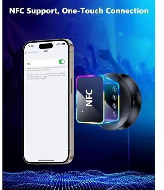 Alt view image 6 of 7 - Bluetooth 5.4 Audio Transmitter Receiver Adapter, 2-in-1 TX RX Wireless Bluetooth Audio Dongle with AUX, RCA, TF Card & NFC Function, Plug and Play Bluetooth Converter for TV, PC, Headphones, P