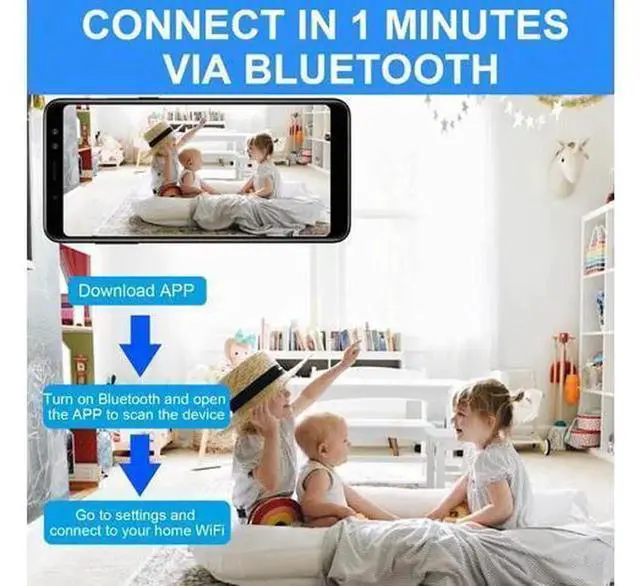 Alt view image 4 of 7 - Mini Hidden Wireless WiFi Camera 1080P HD Secret Nanny Cam, APP Remote Control Surveillance Camera with Infrared Night Vision, Indoor Outdoor Security Camera for Baby Monitor, Pet Recording, Support V