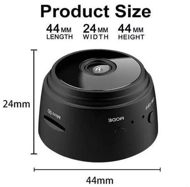 Alt view image 6 of 7 - Mini Hidden Wireless WiFi Camera 1080P HD Secret Nanny Cam, APP Remote Control Surveillance Camera with Infrared Night Vision, Indoor Outdoor Security Camera for Baby Monitor, Pet Recording, Support V