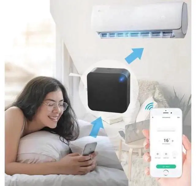 Alt view image 5 of 6 - 1 Pack Smart WiFi IR Remote Controller, Tuya Smart Life APP Compatible Wireless Infrared Universal Remote Hub, WiFi to IR Signal Transmitter for Smart Home Control of Air Conditioner, TV, Set Top Box