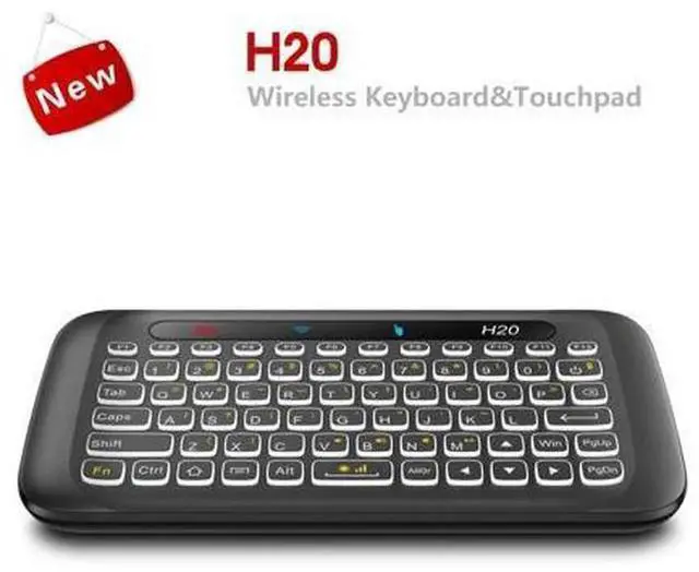 Alt view image 4 of 5 - H20 Mini Wireless Backlit Keyboard with Touchpad & Air Mouse, IR Learning Remote Control Combo, Portable 2.4G Wireless Keyboard for Android TV Box, Smart TV, Windows PC, Multimedia Wireless Air Remote