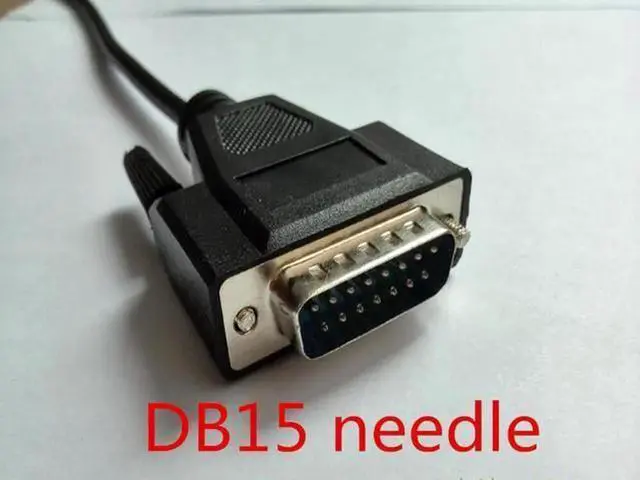 Alt view image 2 of 6 - 1 Pack IC690USB901 PLC Programming Download Cable, USB to DB15 Communication Line Compatible with US GE Fanuc 90-70 / 90-30 Series PLC, Industrial SNP Protocol Data Transfer Cable with Transmit & Rece