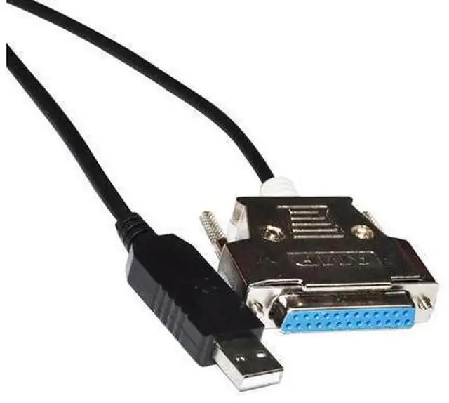 Alt view image 5 of 6 - FT232RL USB 2.0 to DB25 Female RS232 Serial Communication Cable, Replacement PN 75053 for Bio-Tek Automatic Microplate Reader, Available in 0.8M & 1.8M Length