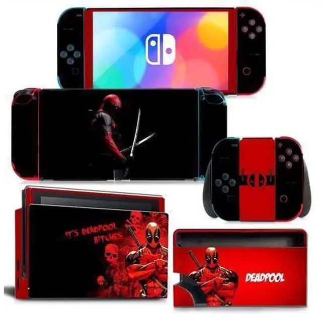 Main image of Full Vinyl Skin Decal Cover for Nintendo Switch NS Console, Joy-Con Controllers & Charging Dock, Decorative Protective Wrap Pattern 1557