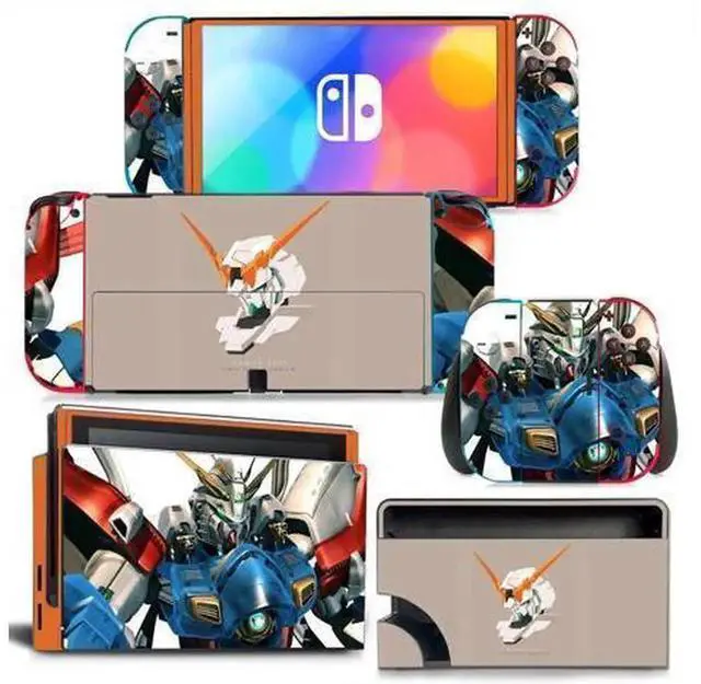Main image of Anime Themed Full Vinyl Skin Decal Protective Film for Nintendo Switch NS Console, Joy-Con Controllers & Charging Dock, Decor Wrap Pattern 1404