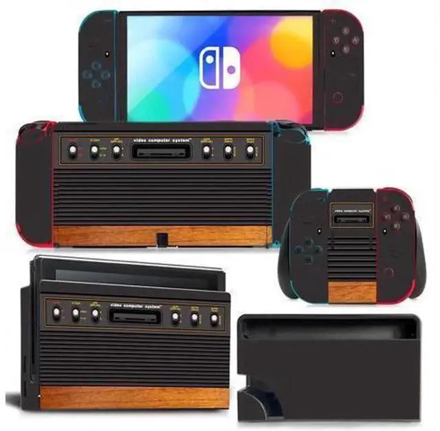 Main image of Full Vinyl Skin Decal Protective Film for Nintendo Switch NS Console, Joy-Con Controllers & Charging Dock, Decor Wrap Pattern 1250