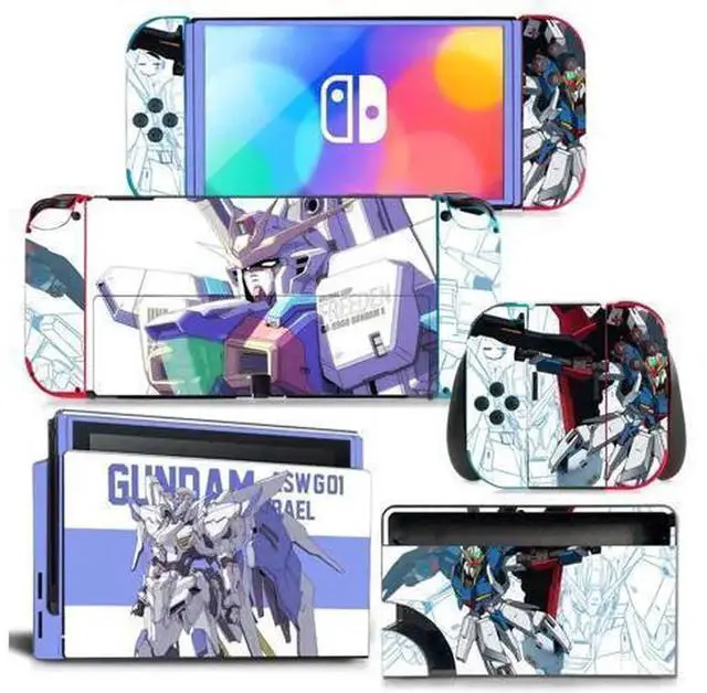 Main image of Anime Themed Full Vinyl Skin Decal Protective Film for Nintendo Switch NS Console, Joy-Con Controllers & Charging Dock, Decor Wrap Pattern 1409