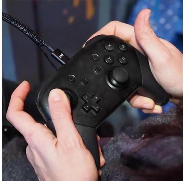 Alt view image 6 of 7 - Bluetooth Wireless Game Controller Compatible with Nintendo Switch/Switch OLED/Switch Lite, Pro Gamepad Remote Joypad for Splatoon 2 Xenoblade Games, Ergonomic Wireless Joystick with Turbo Vibration