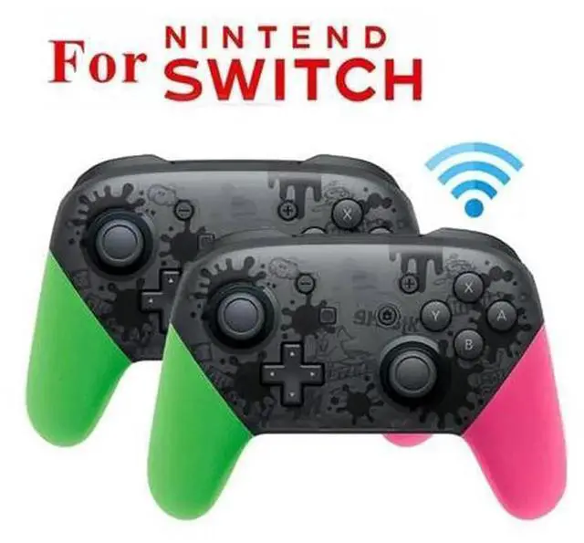 Alt view image 2 of 7 - Bluetooth Wireless Game Controller Compatible with Nintendo Switch/Switch OLED/Switch Lite, Pro Gamepad Remote Joypad for Splatoon 2 Xenoblade Games, Ergonomic Wireless Joystick with Turbo Vibration