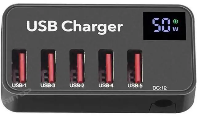 Alt view image 3 of 5 - 40W 4-Port USB Multi Charger Block, Fast Charging PowerPort 4 USB Wall Power Adapter Compatible with iPhone 14 Pro Max/13/12, iPad Pro Air Mini, Samsung Galaxy S23 S22 S21 Note 20 Ultra, LG Nexus HTC