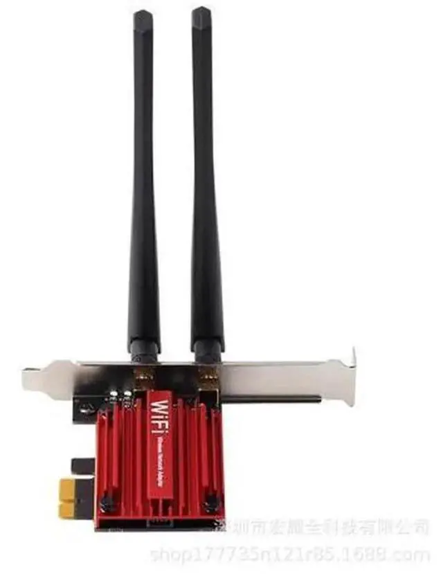 Alt view image 4 of 4 - New WiFi 6 AX1800 PCIe Wireless Network Card for Desktop PC, 1800Mbps Dual Band 2.4G/5G Gigabit WiFi Adapter Integrated Bluetooth 5.2, Supports MU-MIMO OFDMA WPA3, Compatible with Windows 10/11 64-bit