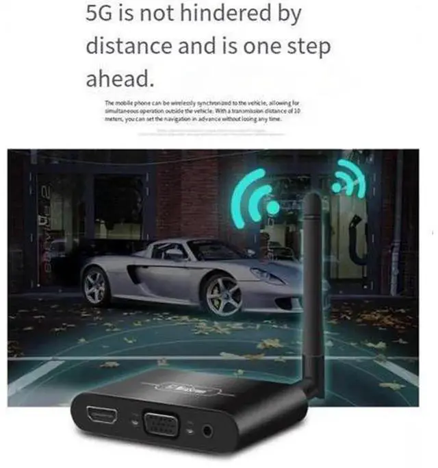 Alt view image 2 of 7 - X6Wplus Wireless Screen Mirroring Splitter, Dual HDMI & VGA Output Wireless Display Adapter, HD Wireless Casting Device for Mobile Phones Tablets Laptops, Support AirPlay Miracast DLNA for TV Monitor
