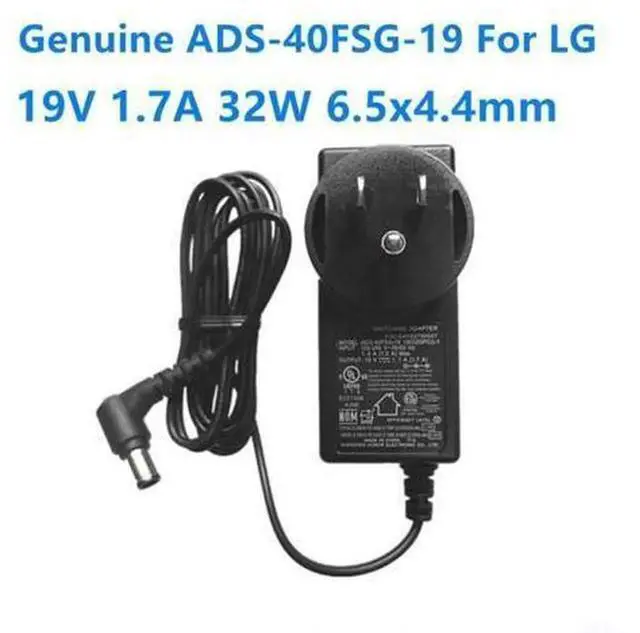 Main image of 19V 1.7A AC Switching Power Adapter ADS-40FSG-19, Replacement Monitor Charger Compatible with LG LCAP16A-A E2242C IPS277 FLATRON Series Displays