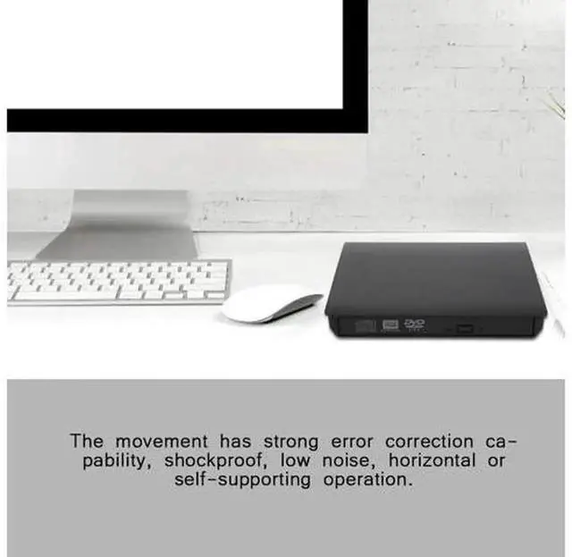 Alt view image 5 of 7 - USB 3.0 Slim Portable External CD DVD RW Drive, Universal Optical Disc Reader Writer Recorder Compatible with Laptop & Desktop PC