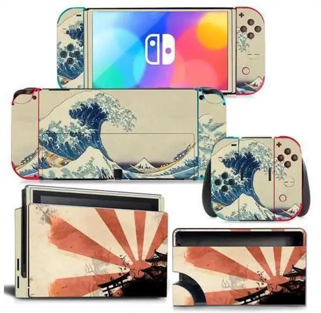 Main image of Weather & Scenery Full Vinyl Skin Decal Kit Code 1241, Protective Sticker Film for Nintendo Switch Console, Joy-Con Controllers & Charging Dock