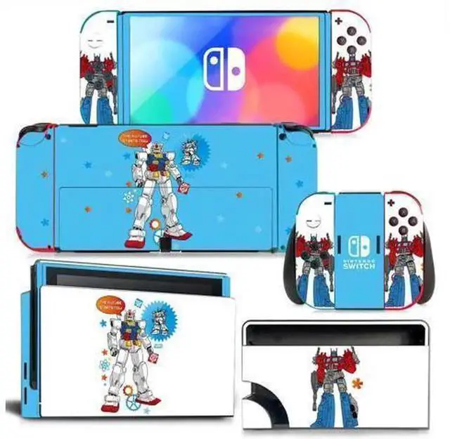 Main image of Anime Full Vinyl Skin Decal Kit Code 1413, Protective Sticker Film for Nintendo Switch Console, Joy-Con Controllers & Charging Dock