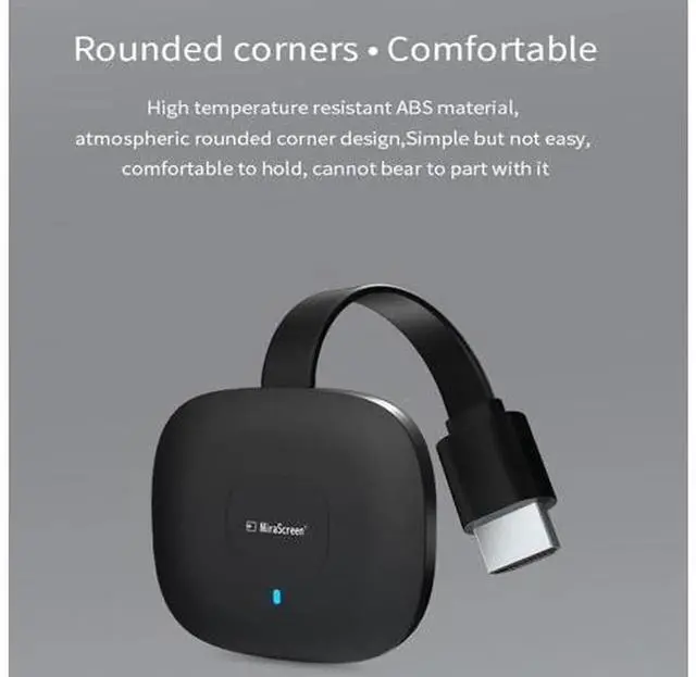 Alt view image 3 of 7 - G18 Dual-Core Dual-Band Wireless HDMI Screen Casting Device, 2.4G & 5G WiFi 4K Ultra HD Wireless Display Dongle, Multi-Screen Mirroring Adapter for Phone Tablet Laptop to TV Monitor Projector