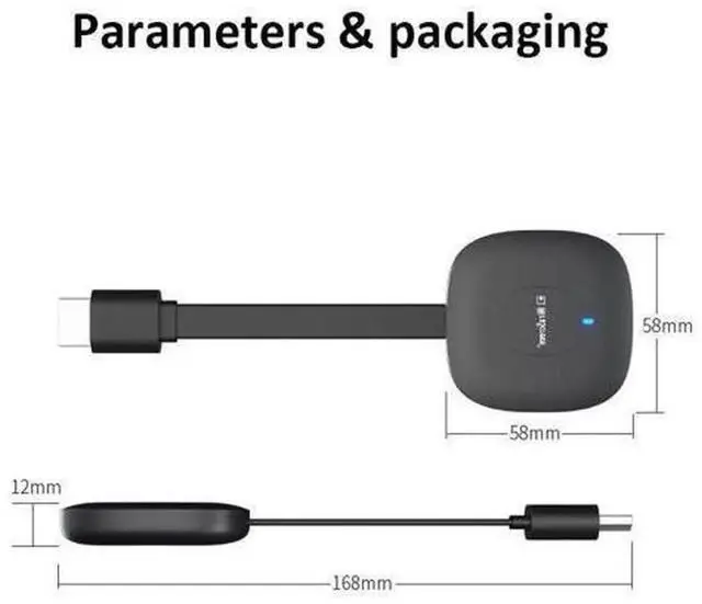Alt view image 2 of 7 - G18 Dual-Core Dual-Band Wireless HDMI Screen Casting Device, 2.4G & 5G WiFi 4K Ultra HD Wireless Display Dongle, Multi-Screen Mirroring Adapter for Phone Tablet Laptop to TV Monitor Projector