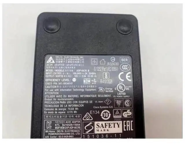 Alt view image 2 of 2 - Delta ADP-66CR B 12V 5.5A 66W AC Adapter, 5.5x2.5mm DC Plug, Replacement Power Charger Compatible with DPS-60PB A 12V 5A 60W Monitor & Laptop Power Supply