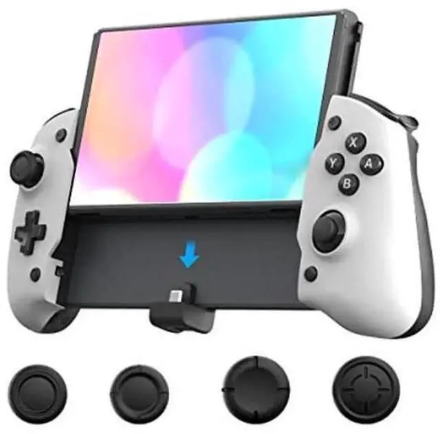 Main image of ElecGear Enhanced Controller Grip for Nintendo Switch & Switch OLED, Wired Switch Pro Handheld Controller Compatible with Joy Con, Motion Sensor, Dual Vibration Motors, USB-C PD Play and Charge Functi