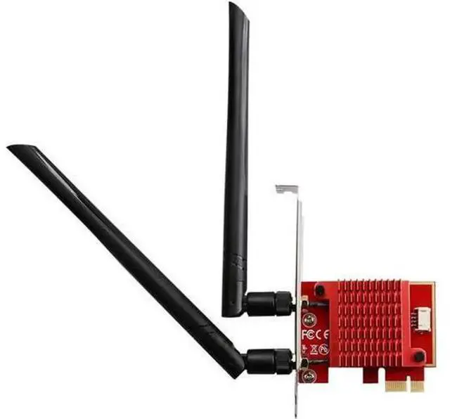 Alt view image 2 of 5 - AX210 PCIe WiFi 6E Wireless Card, 5400M PCI-E WLAN Adapter with Bluetooth 5.2, 802.11ax Tri-Band 2.4GHz/5GHz/6GHz WiFi Network Card for Desktop PC, Windows 10/11