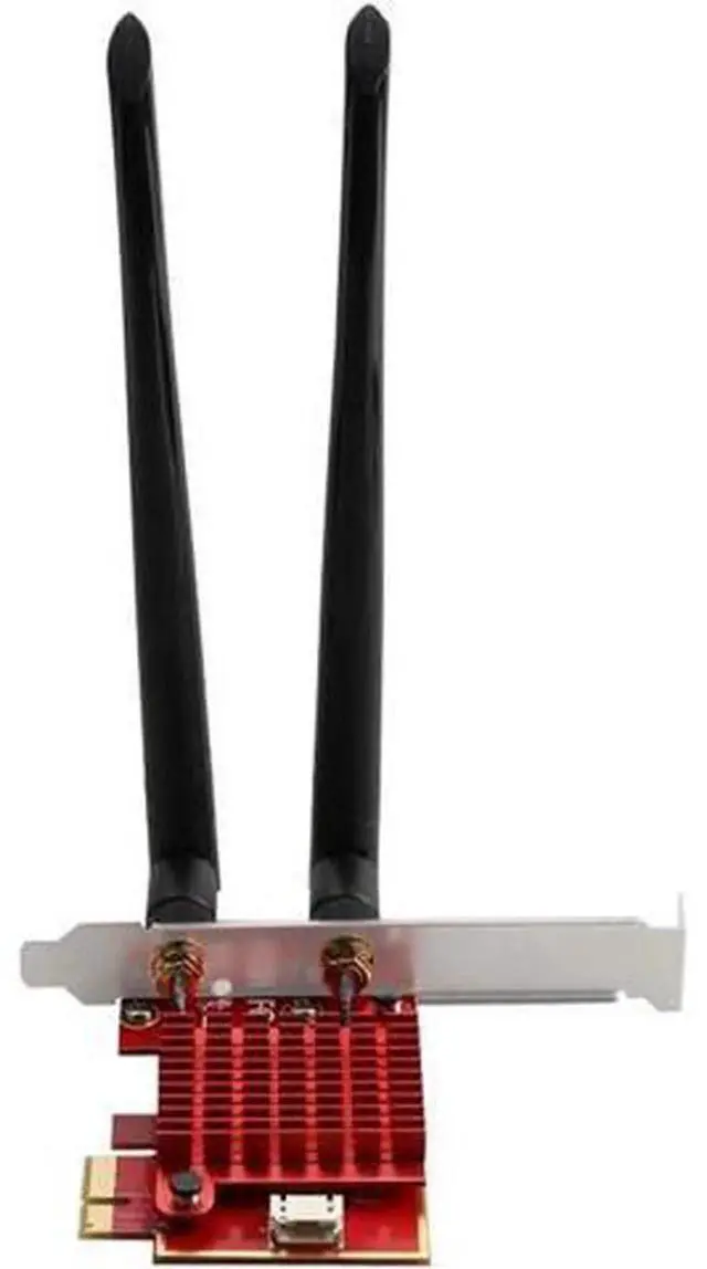 Alt view image 4 of 5 - AX210 PCIe WiFi 6E Wireless Card, 5400M PCI-E WLAN Adapter with Bluetooth 5.2, 802.11ax Tri-Band 2.4GHz/5GHz/6GHz WiFi Network Card for Desktop PC, Windows 10/11