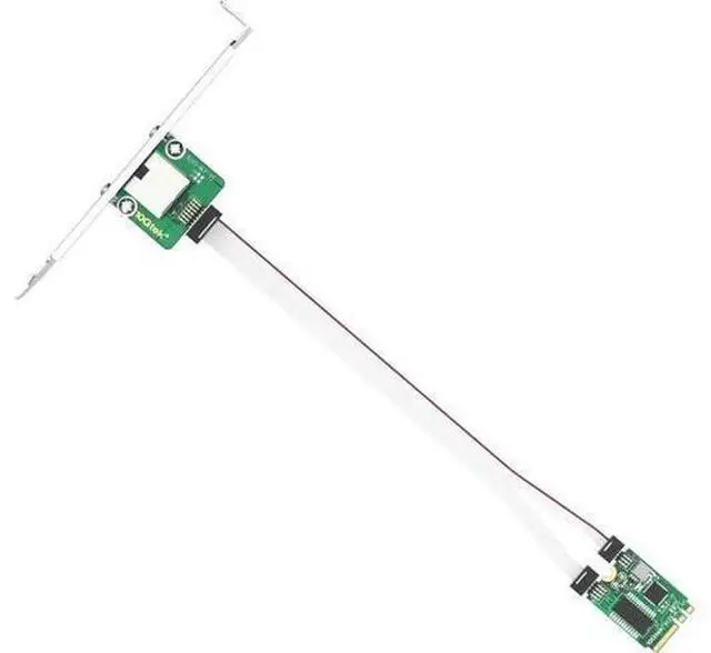 Alt view image 3 of 5 - M.2 A+E Key 2.5G Ethernet NIC, Realtek RTL8125 Chip, 10/100/1000/2500Mbps Single RJ45 Port, PCIe X1 Adapter with 0.18m Cable, 2.5 Gigabit Network Card for Windows, Windows Server & Linux