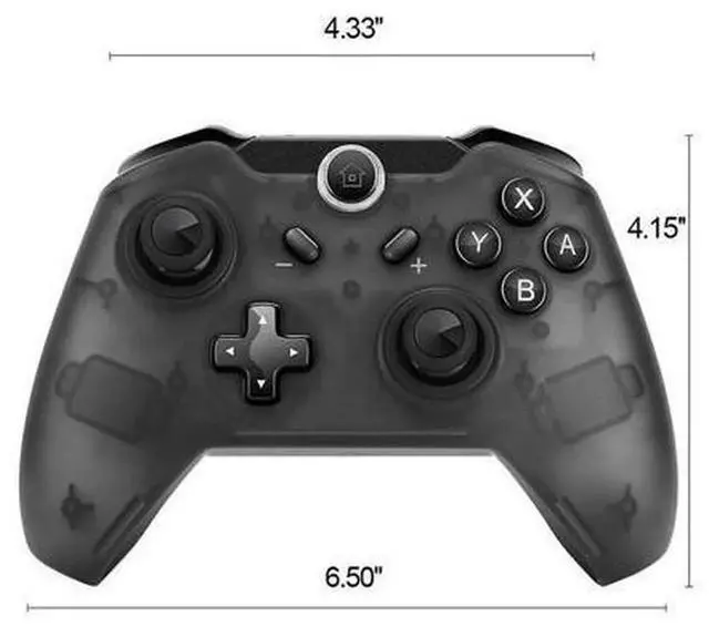 Alt view image 2 of 6 - 2.4GHz Wireless & Bluetooth Game Controller, 6-Axis Gyro Gamepad Compatible with Nintendo Switch, Android, PC & Smartphones
