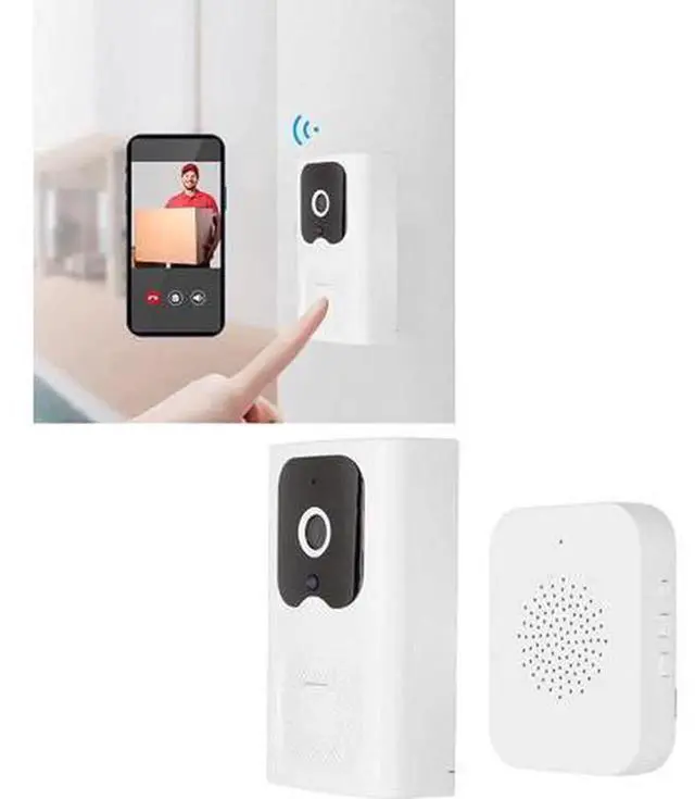 Alt view image 3 of 6 - 1080P Wireless WiFi Video Doorbell Camera, Smart Home Security Doorbell Kit, Remote APP Control Security Camera