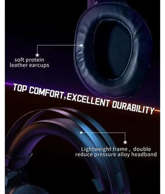 Alt view image 2 of 7 - Wired Gaming Headset Compatible with Xbox One, Series X/S, PS4, PS5, PC, Switch, Noise Cancelling Headphones with Microphone, 3.5mm Audio Jack, Auto-Adjust Headband