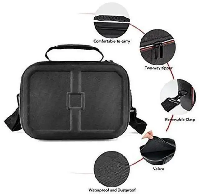 Alt view image 2 of 5 - Hard Shell Carrying Case for Nintendo Switch & Switch OLED, Large Capacity Storage Bag with 18 Game Card Slots, Holds Console, Dock, Pro Controller and Full Accessories