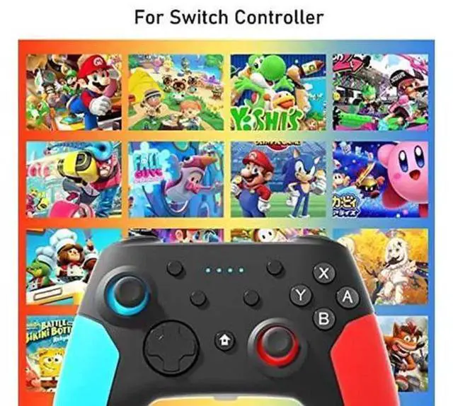 Alt view image 3 of 5 - Wireless Pro Controller for Nintendo Switch/Switch Lite/Switch OLED, Switch Gamepad Support Amiibo, Wake-Up, Screenshot & Dual Vibration Function