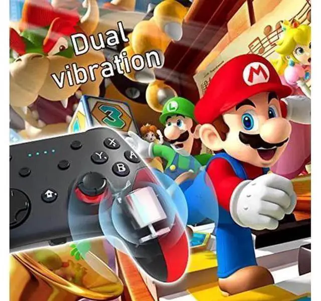 Alt view image 4 of 5 - Wireless Pro Controller for Nintendo Switch/Switch Lite/Switch OLED, Switch Gamepad Support Amiibo, Wake-Up, Screenshot & Dual Vibration Function
