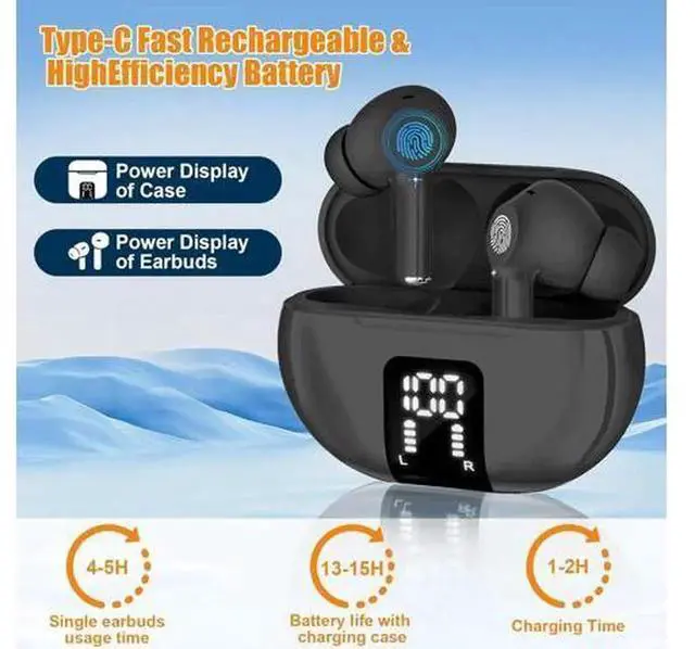 Alt view image 6 of 7 - AI Real-Time Translation Earbuds, Wireless Bluetooth Translator Earphones Support 144 Languages Two-Way Translation, Real Time English-Spanish Translator Headphones for Travel, Business Meeting & Lang
