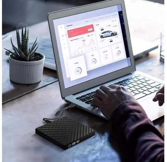 Alt view image 3 of 7 - Type-C & USB 3.0 External CD DVD Drive, Portable CD DVD +/-RW Burner Reader Writer Optical Drive, External DVD Player Compatible with Laptop, Desktop PC, Windows, Mac OS and Linux