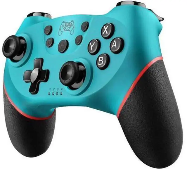 Main image of Wireless Pro Controller for Nintendo Switch/Switch Lite/Switch OLED, Remote Gamepad with Joystick, Adjustable Turbo & Vibration, Ergonomic Non-Slip Design (Blue)