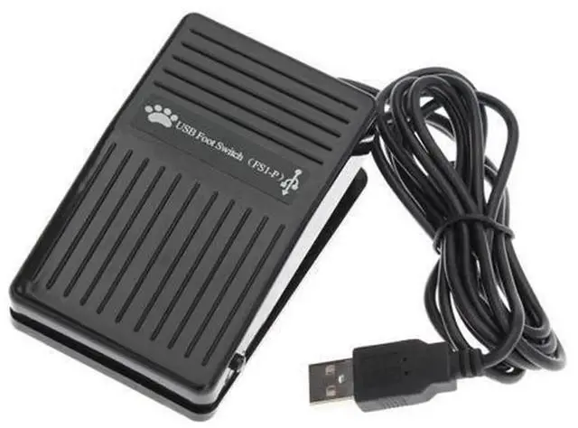 Main image of USB Foot Switch Pedal, USB Action Control Foot Pedal Programmable Keyboard Switch for Hands-Free Operation