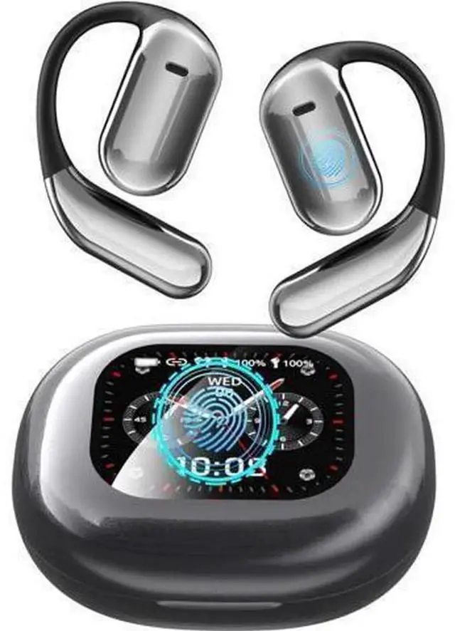 Main image of Upgraded Real-Time AI Translation Earbuds, 144 Languages Open Ear Translator Earbuds with Intelligent Touch Screen, Bluetooth 5.4 True Wireless Over Ear Bluetooth Headphones