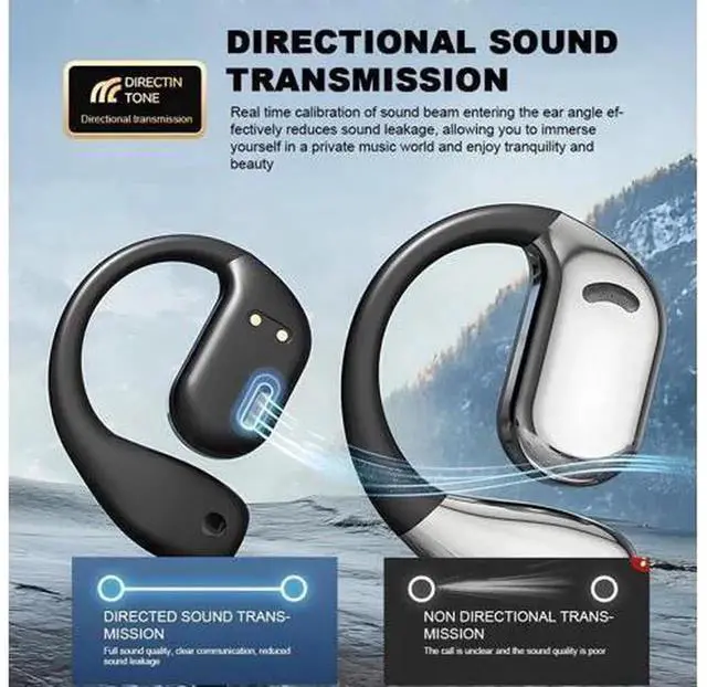 Alt view image 4 of 7 - Upgraded Real-Time AI Translation Earbuds, 144 Languages Open Ear Translator Earbuds with Intelligent Touch Screen, Bluetooth 5.4 True Wireless Over Ear Bluetooth Headphones