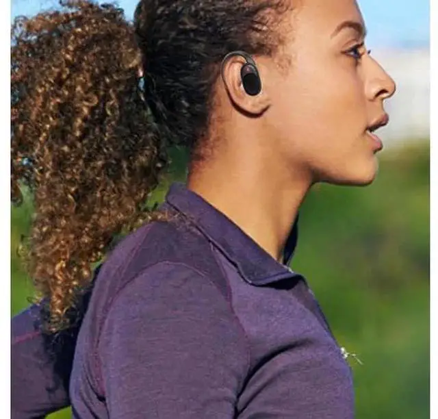 Alt view image 6 of 7 - Wireless Bone Conduction Workout Headphones, Bluetooth 5.3 Open Ear Sport Headphones with Dual 14.4mm Dynamic Drivers, Sweatproof, 120H Standby Time & Charging Case, Ideal for Cycling