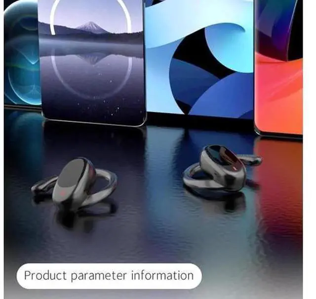 Alt view image 2 of 7 - Wireless Bone Conduction Workout Headphones, Bluetooth 5.3 Open Ear Sport Headphones with Dual 14.4mm Dynamic Drivers, Sweatproof, 120H Standby Time & Charging Case, Ideal for Cycling