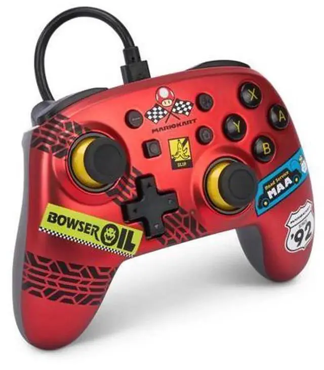 Alt view image 3 of 5 - PowerA Nano Wired Controller, Mario Kart: Racer Red, Compact Portable Gamepad Compatible with Nintendo Switch, Switch OLED Model