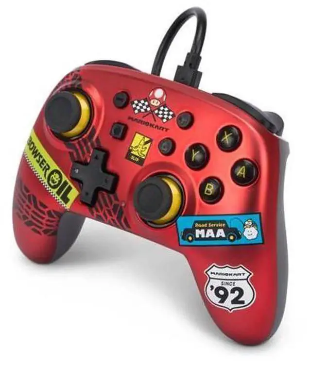 Alt view image 4 of 5 - PowerA Nano Wired Controller, Mario Kart: Racer Red, Compact Portable Gamepad Compatible with Nintendo Switch, Switch OLED Model