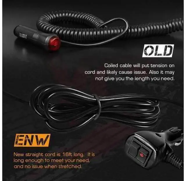 Alt view image 6 of 7 - Werleo 24 LED 24W Emergency Hazard Warning Strobe Light Bar, Magnetic Base Mini Strobe Light for Snow Plow, Police & Trucks, Equipped with 16ft Straight Cord, Cigarette Lighter Plug with Two Independe