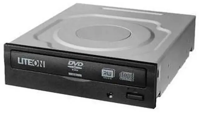 Main image of DVD Burner, Black SATA iHAS124-14, 24X DVD +/-RW Optical Drive, OEM Version