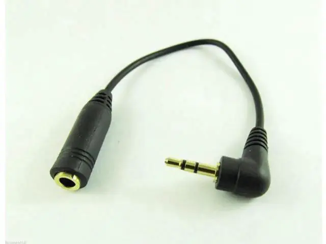 Main image of 10 Pack 2.5mm Male to 3.5mm Female Stereo Audio Adapter Cable, 15cm Headphone Converter Cord for Earphones & Speakers
